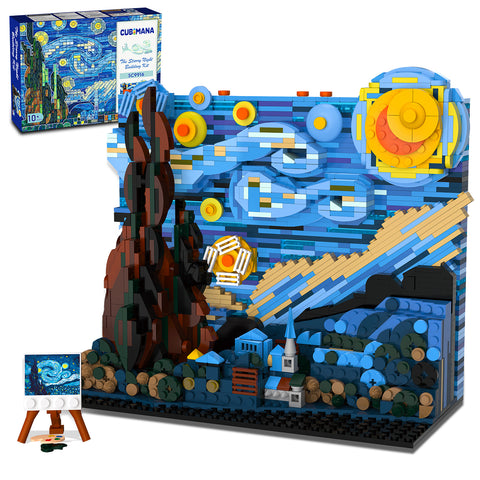 The Starry Night Building Set with LED Lights