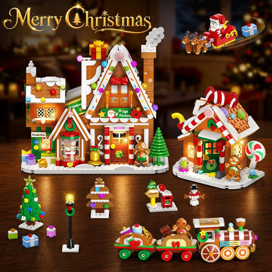 INSOON Advent Calendar 2026 Gingerbread House Mini Building Set with Lights