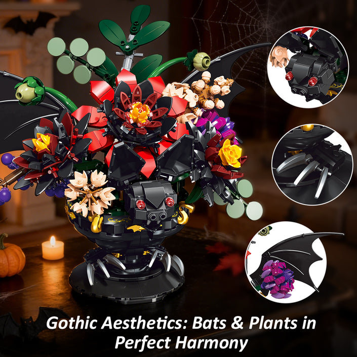 Hogokidstoys Gothic Blooming Bat Flower Collection