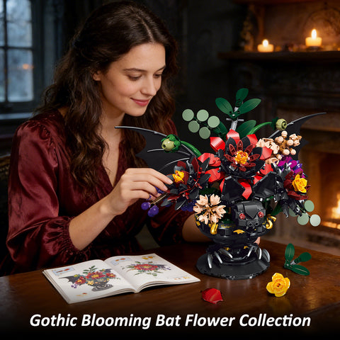 Hogokidstoys Gothic Blooming Bat Flower Collection