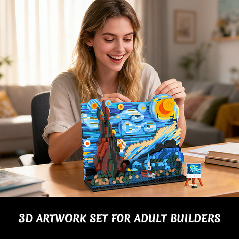 The Starry Night Building Set with LED Lights