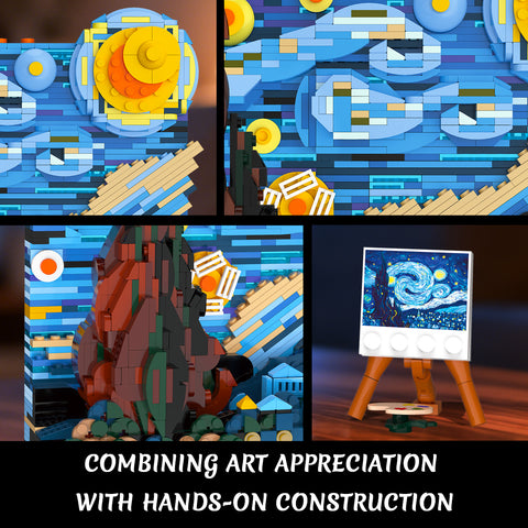 The Starry Night Building Set with LED Lights