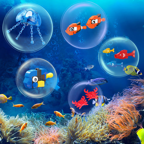 Movable Aquarium Building Set with LED Light