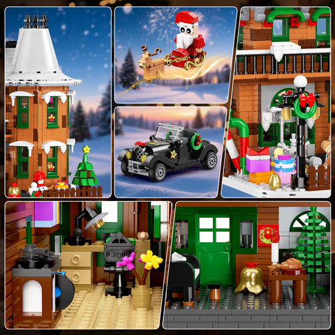 HOGOKIDS 2026 Victorian Christmas House Advent Calendar with Lights – 24-Day Countdown, 1,794 Mini Bricks