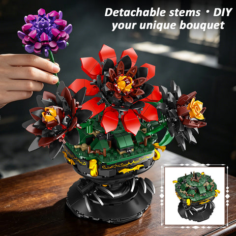 Hogokidstoys Gothic Blooming Bat Flower Collection