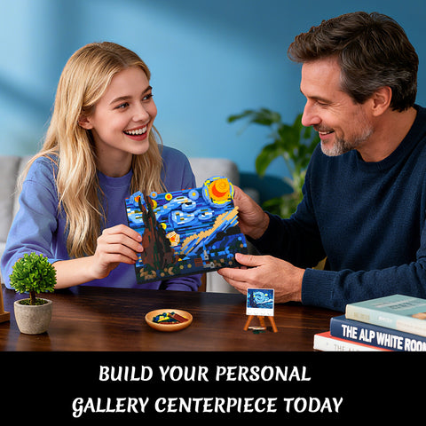 The Starry Night Building Set with LED Lights