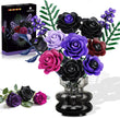 HOGOKIDS Purple Black Rose Bouquet Building Set