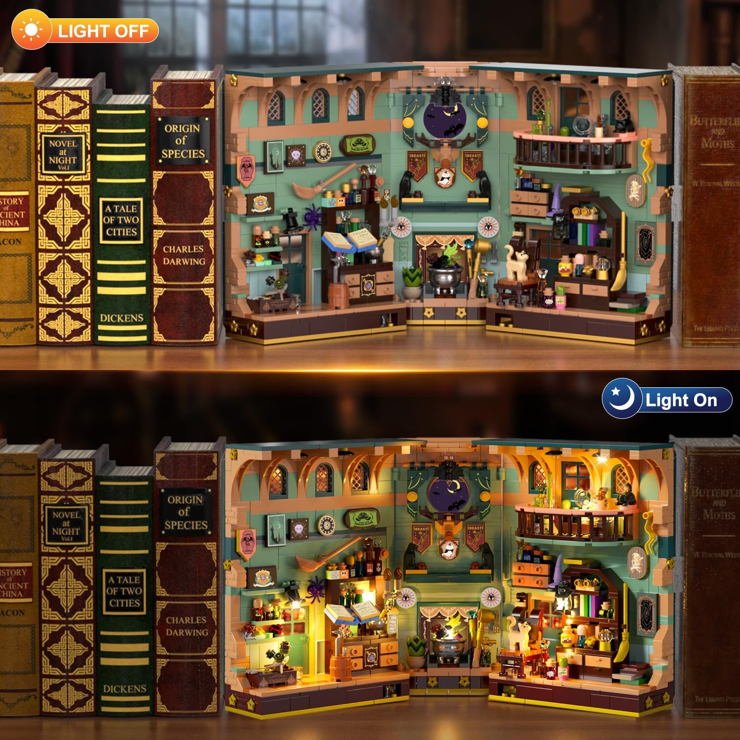 Magic Potion Booknook Building Set with Light