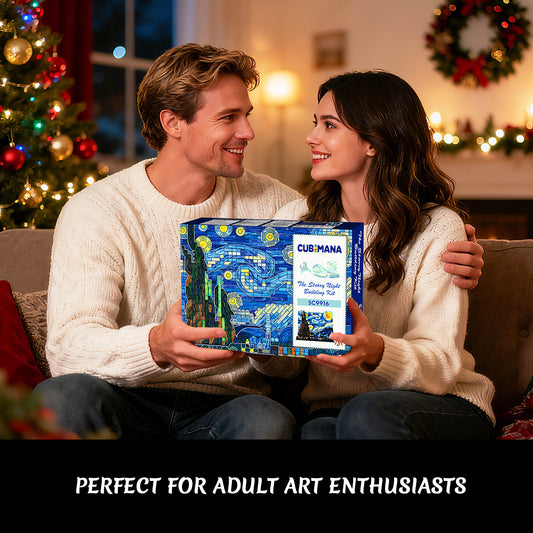 The Starry Night Building Set with LED Lights