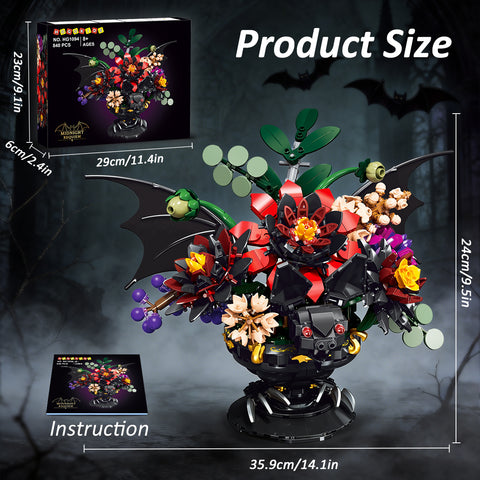 Hogokidstoys Gothic Blooming Bat Flower Collection