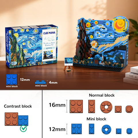 The Starry Night Building Set with LED Lights