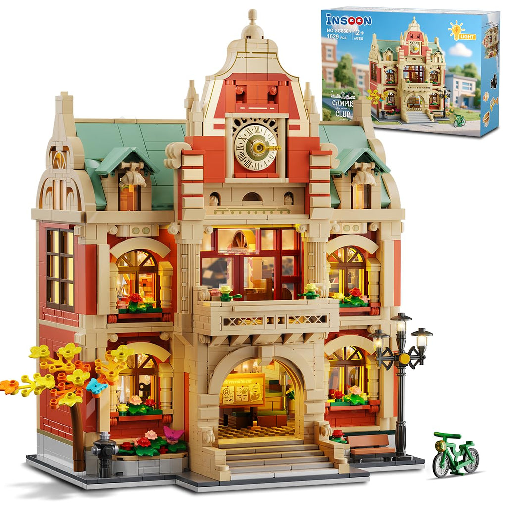 University Club House Building Set with Light