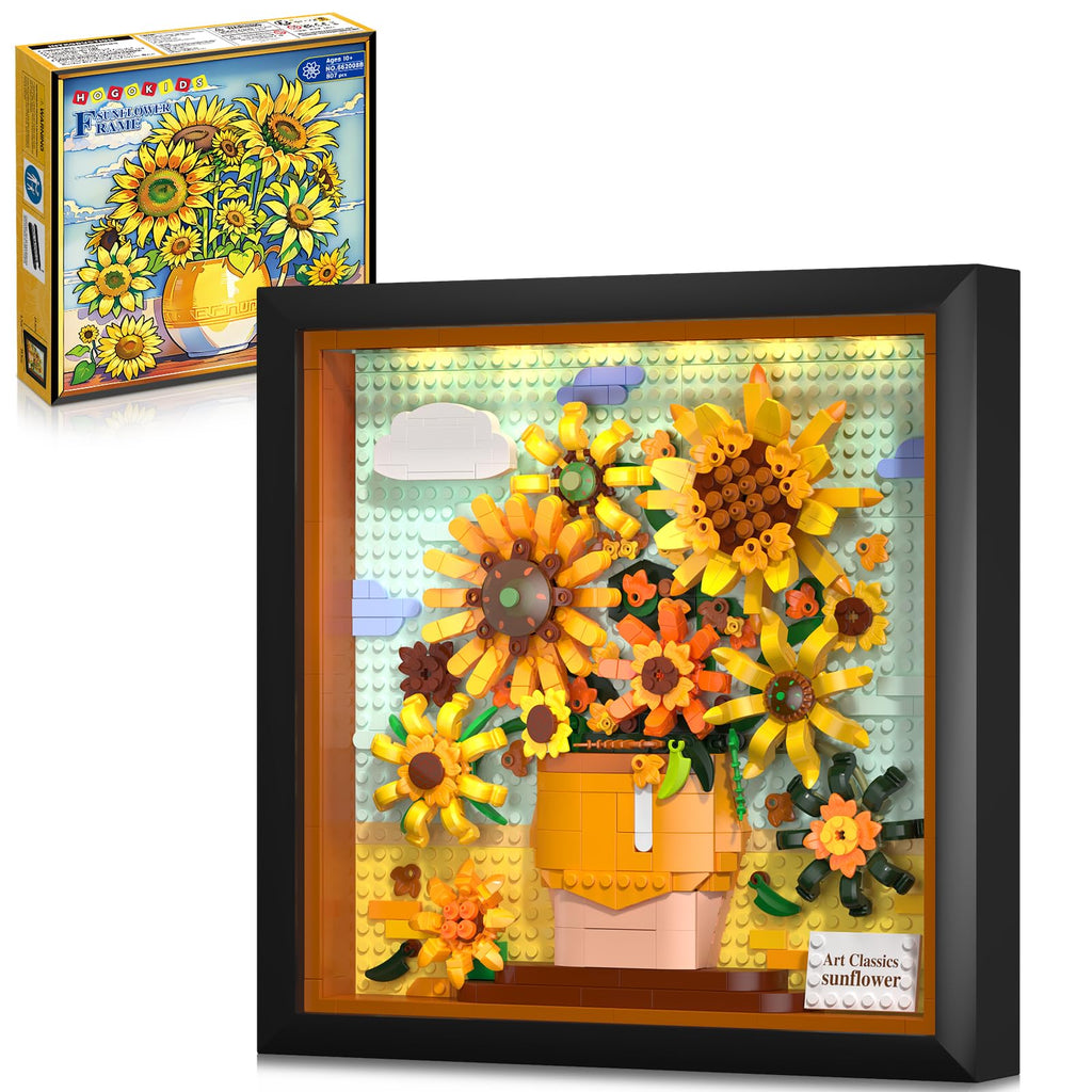 Sunflower Frame Building Set with LED Lights