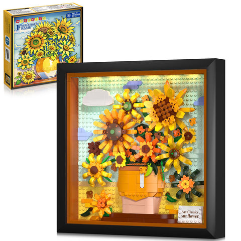 Sunflower Frame Building Set with LED Lights