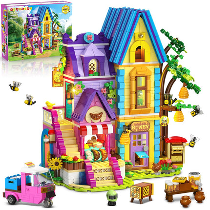 HOGOKIDS Beekeeping & Bakery House Building Set with Light