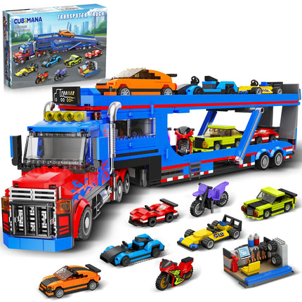 CUBIMANA Transporter Truck Building Set | STEM Toy for Kids 8-14
