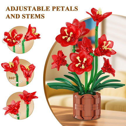Amaryllis Flowers Building Set