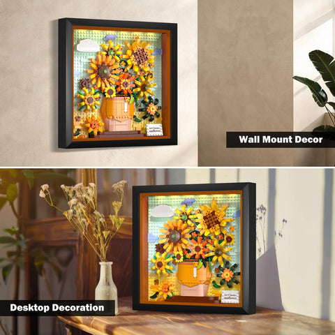 Sunflower Frame Building Set with LED Lights