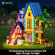 HOGOKIDS Beekeeping & Bakery House Building Toy with LED Light - 1084PCS，Ages 8-12+ Years