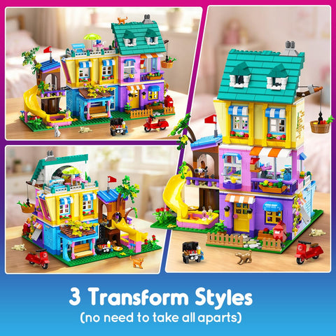 HOGOKIDS Friends Villa Building Set with LED Lights 1154PCS