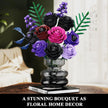 HOGOKIDS Purple Black Rose Bouquet Building Set