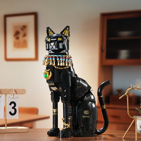 CUBIMANA Egyptian Pharaoh Cat Building Set | 1274PCS Building Kit for Ages 10+