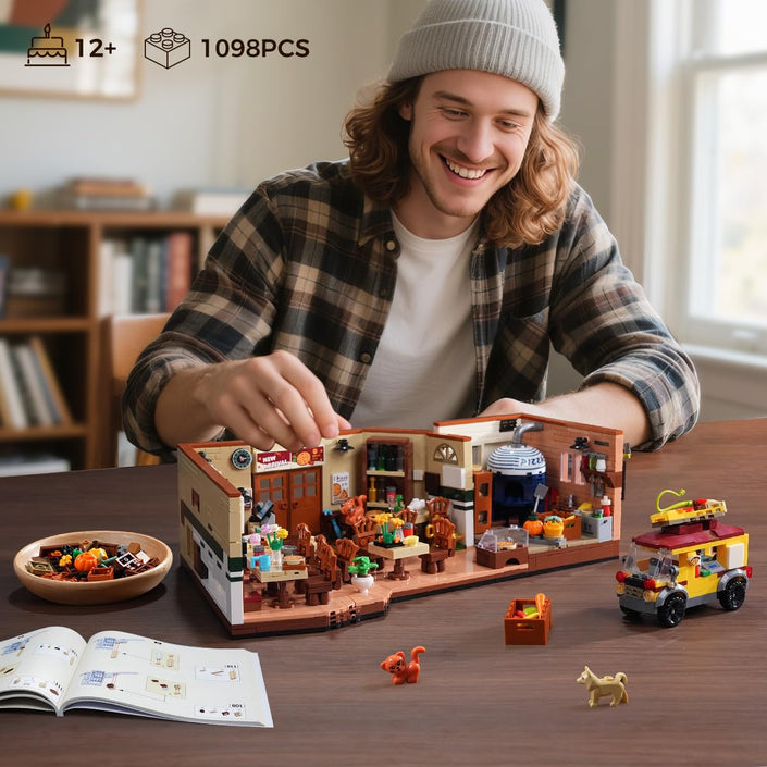 City Street Pizza Restaurant Building Set