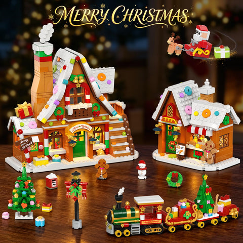 2026 Christmas Advent Calendar Building Set – 24-Day Lighted Village with 1,759 Mini Bricks