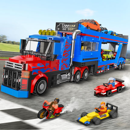 CUBIMANA Transporter Truck Building Set | STEM Toy for Kids 8-14