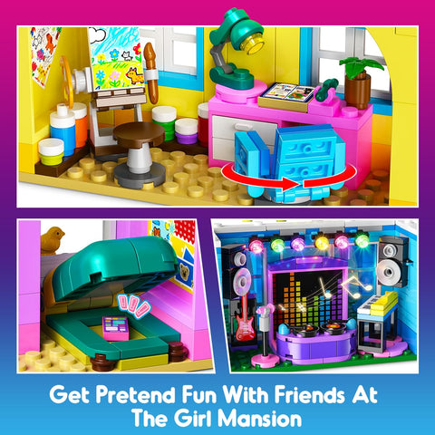 HOGOKIDS Friends Villa Building Set with LED Lights 1154PCS
