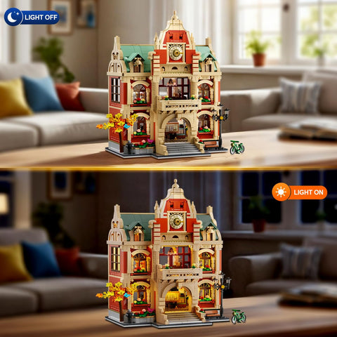 University Club House Building Set with Light