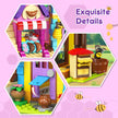 HOGOKIDS Beekeeping & Bakery House Building Toy with LED Light - 1084PCS，Ages 8-12+ Years