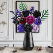 HOGOKIDS Purple Black Rose Bouquet Building Set