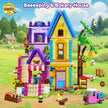 HOGOKIDS Beekeeping & Bakery House Building Toy with LED Light - 1084PCS，Ages 8-12+ Years