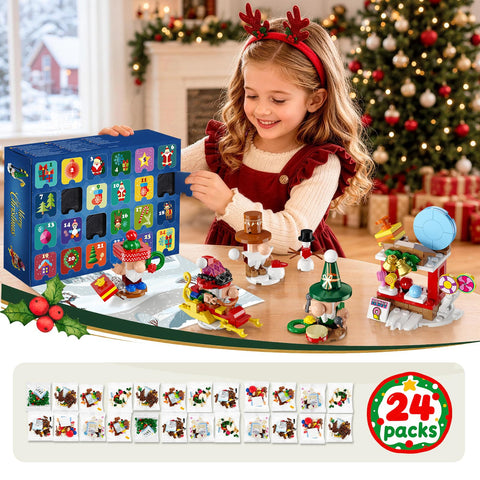 PLAXSOON 2026 Christmas Gnome Village Advent Calendar Building Set – 24-Day Countdown, 950 Pieces, Ages 8+