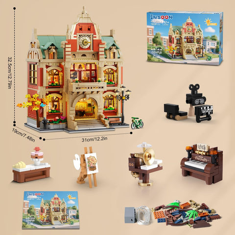 University Club House Building Set with Light