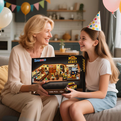 City Street Pizza Restaurant Building Set