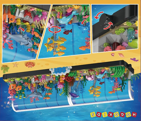 HOGOKIDS Aquarium Building Set with Sea Animals