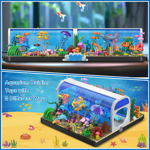 HOGOKIDS Aquarium Building Set with Sea Animals