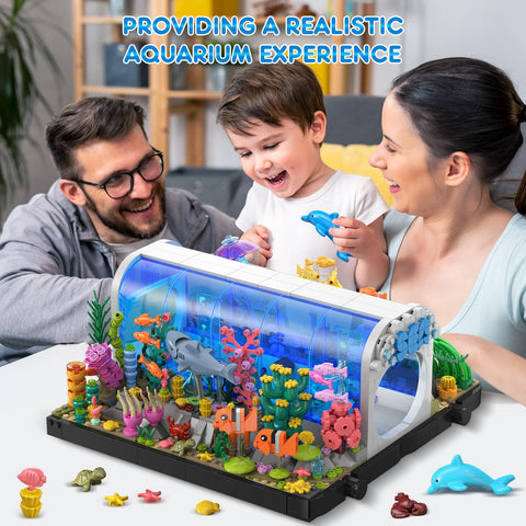 HOGOKIDS Aquarium Building Set with Sea Animals