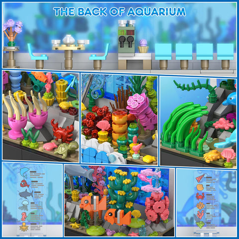 HOGOKIDS Aquarium Building Set with Sea Animals